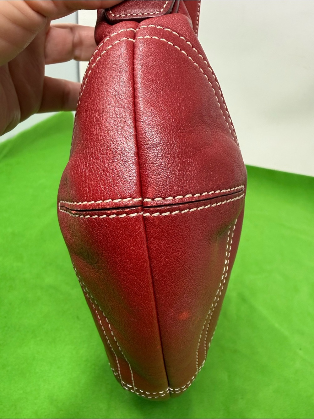 Vintage Y2K Coach 9541 Leather Red Soho Hobo Shoulder… - Gem